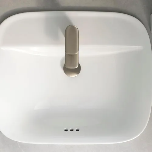 Vista 6 de American Standard 7061131.295 Aspirations - Grifo de baño pequeño con un solo mango, 1.2 GPM, níquel cepillado cepillado níquel