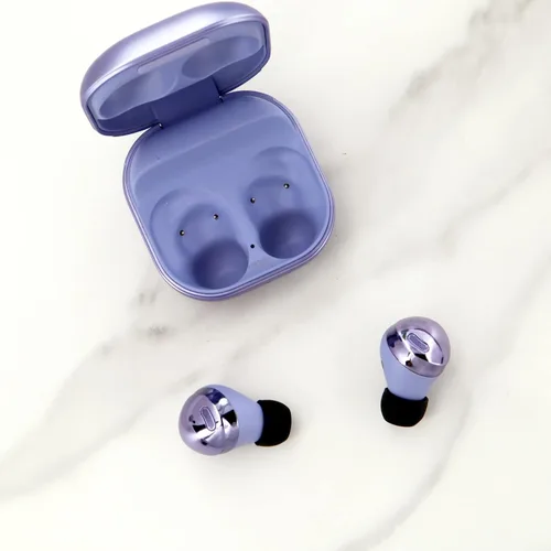 Vista 5 de 6 pares de auriculares de repuesto para Galaxy Buds Pro Eartips, S/M/L de 3 tamaños, goma de silicona flexibles, puntas de ala compatibles con Negro