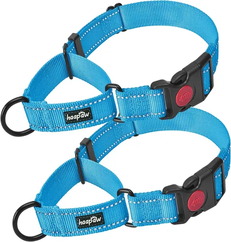 Vista 13 de Haapaw Collar de perro Martingala a prueba de escapes, beige, S