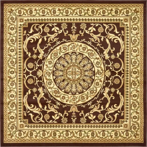 Vista 16 de Unique Loom colección Versailles - Alfombra de área con patrón de medallón, motivo floral; estilo tradicional clásico