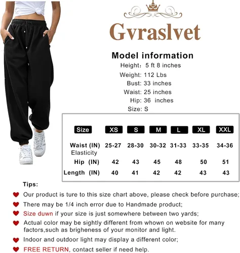 Vista 5 de Gvraslvet Pantalones deportivos con bolsillos para mujer
