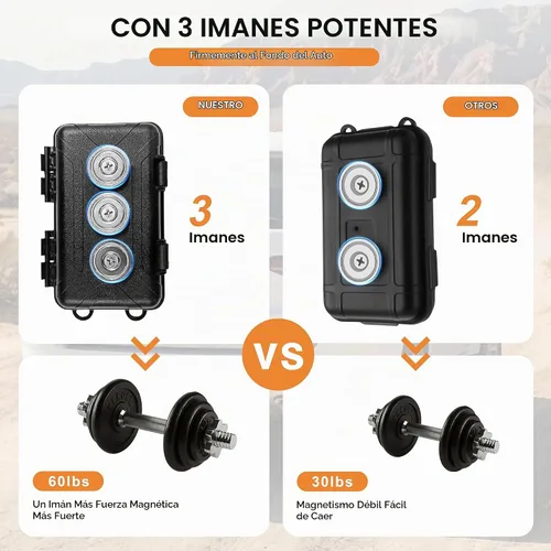 Vista 4 de Soporte magnético mejorado para llaves debajo del coche con acolchado