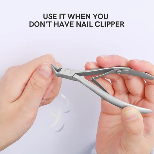 Vista 6 de Cortaúñas encarnadas, cuchillas rectas para cortaúñas de pies, acero inoxidable Wide Jaw Sharp Pointed Tip, Toenail Clippers, for Thick Nails