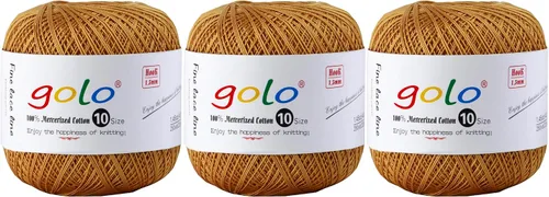Vista 126 de Golo - 3 bolas de hilo de ganchillo tamaño 10, hilo de crochet para tejer a mano 102