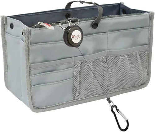 Vista 6 de Dahlia - Organizador de bolso rígido con compartimentos, 21 componentes (modelo patentado)