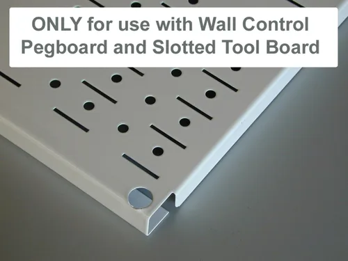 Vista 6 de Organizador de tablero de clavijas Wall Control Metal Pegboard Kit de almacenamiento de herramientas con accesorios