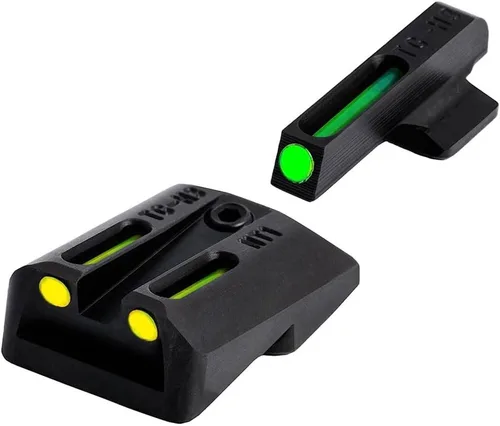 Vista 4 de Truglo TFO Tritio y mira de pistola de fibra óptica Juego de mira nocturna delantera y trasera compacta duradera de alta visibilidad, compatible