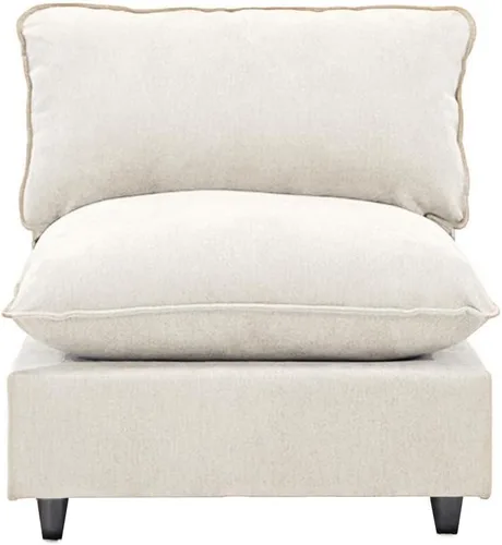 Vista 26 de Iroomy Oversized Modular Sectional Sofa, Chenille Cloud Couch, Deep Comfy Seat, 4-Seater Sofas, Couches, Living Room, Beige