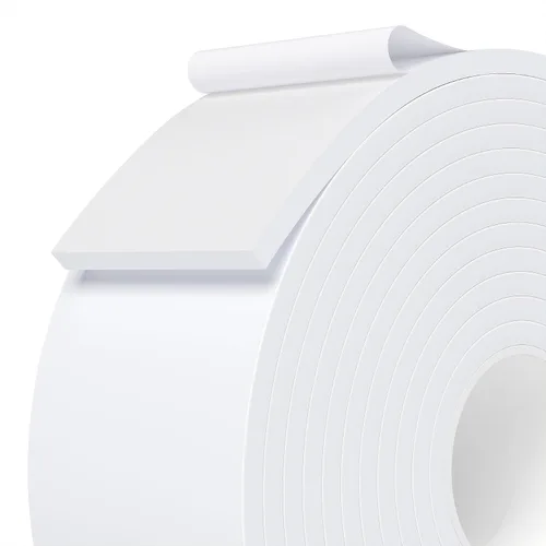 Vista 17 de Burlete Sello para Puerta Blanco, 1 Pulgada de Ancho X 1/4 Pulgada de Grosor, Sello de Ventana de Aire Acondicionado, Cinta de Espuma Autoadhesiva