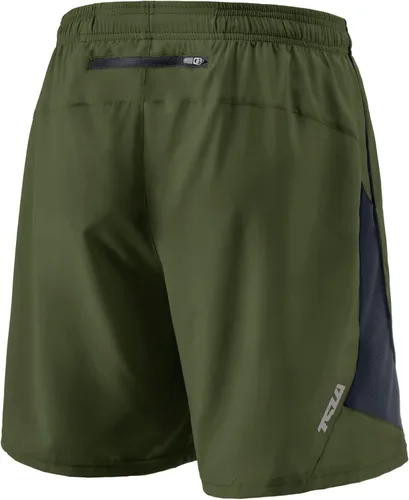 Vista 9 de TSLA Men's Active Running Shorts, Training Exercise Workout Shorts, Quick Dry Gym Athletic Performance Shorts with Pockets