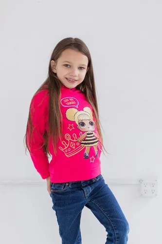 Vista 2 de L.O.L. Surprise! Queen Bee Diva Girls Fleece Pullover Hoodie Little Kid to Big Kid
