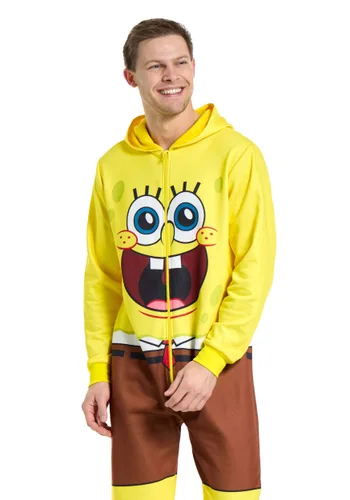 Vista 3 de Disfraz de SpongeBob SquarePants Onesie para Adultos Multicolor