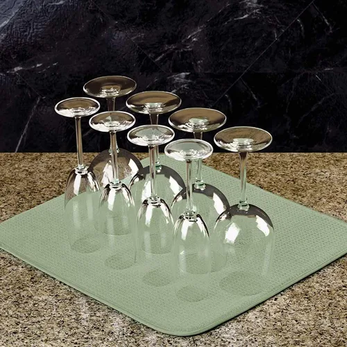 Vista 7 de Tapete absorbente de platos, reversible, de microfibra, tapete para secar platos para cocina, lavable a máquina, escurridor de platos de granja