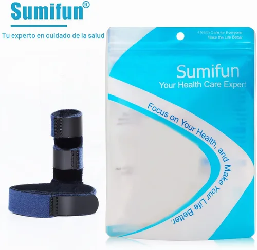 Vista 7 de Sumifun Férula de dedo de gatillo para mano derecha e izquierda, soporte de dedo de mazo para anillo medio índice meñique, para enderezar los dedos