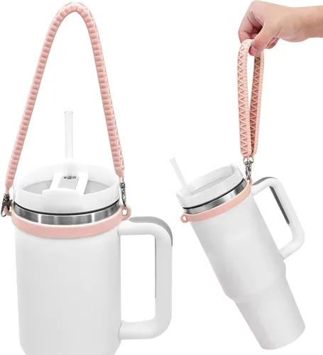 Vista 11 de Asa de Botella de Agua, Correa de Botella de Agua de Silicona, Portabotellas, Soporte con Correa, Se Ajusta a la Mayoría de Botellas de 8-40oz
