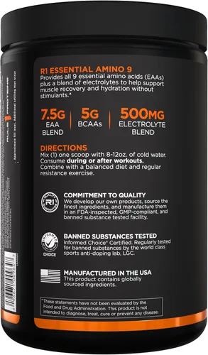Vista 3 de Regla 1 Proteins Essential Amino 9, ponche de frutas, 30 porciones