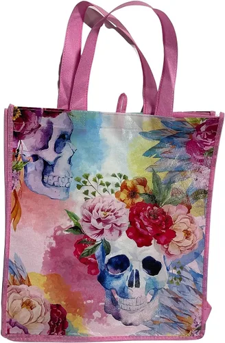 Vista 4 de Legacy Licensing Partners Dia De Los Muertos (Día de los Muertos) Bolsa de mano reutilizable grande coleccionable