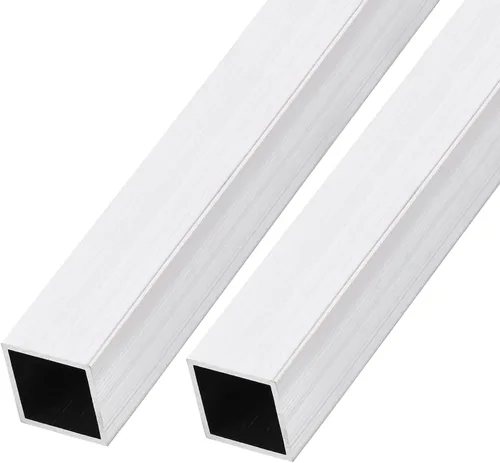 Vista 9 de METALLIXITY Tubo cuadrado de aluminio (6 mm x 6 mm x 1 mm x 300 mm) 2 piezas, Tubo de aluminio 6063 - para mobiliario del hogar, maquinaria