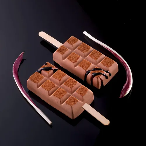 Vista 5 de Silikomart Molde de silicona para barra de helado, juego de 2, Chocostick
