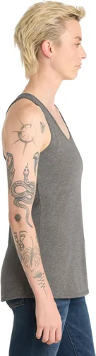 Vista 3 de District Women’s V.I.T. Racerback Tank - Stylish Casual Sleeveless Top, Basic Undershirt, Soft & Lightweight Fabric Gris (Grey Frost)