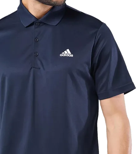 Vista 3 de adidas Polo de golf Ultimate Solid para hombre (as1, Alpha, m, Regular, Navy), marino
