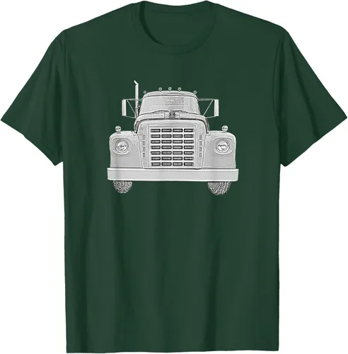 Vista 84 de Camiseta clásica de camión pesado International Harvester IH Loadstar, Negro, S