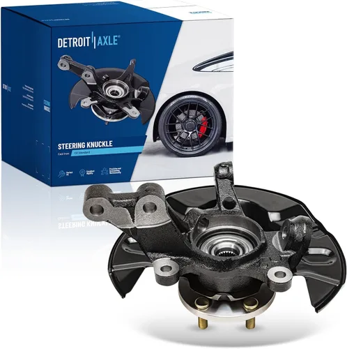 Vista 40 de Detroit Axle - Kit de nudillos traseros izquierdo FWD para Hyundai Santa Fe 2007-2009 Veracruz 2007-2012, reemplazo del conjunto de cojinete