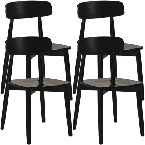 Vista 10 de YVYKFZD Sillas de comedor de madera maciza, juego de sillas de comedor de salón, sillas de cocina sin brazos con respaldo curvo, silla auxiliar