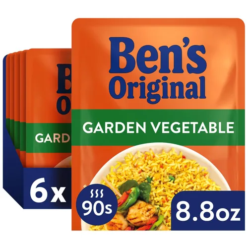 Vista 16 de BEN'S ORIGINAL Arroz Basmati Listo, Guarnición Fácil, Bolsa de 8.5 oz (Paquete de 6)