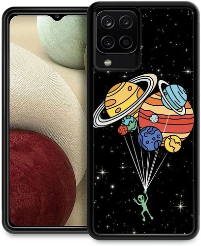 Vista 32 de Funda compatible con Samsung Galaxy Z Fold 2 5G, sistema solar de globo alienígena, diseño de patrón increíble, a prueba de golpes, antiarañazos