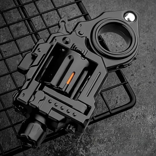 Vista 2 de Juguetes de Metal para Girar para Adultos Pistola: Fidget Spinner Juguetes de Girar Geniales para Hombres Anillo de Spinner para Alivio del Estrés