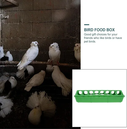 Vista 5 de DOITOOL Comedero de plástico para aves de corral con tapa abatible, 3 unidades, para palomas, codornices, patos, aves, bandeja de alimentación