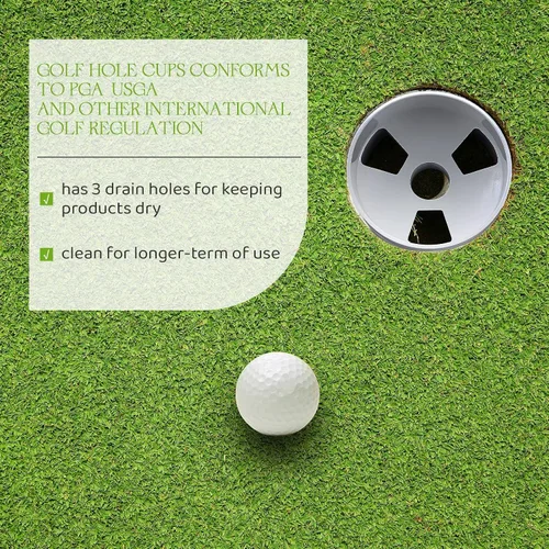 Vista 5 de Leitee Taza de golf para práctica de práctica de agujero verde ABS plástico para patio trasero al aire libre