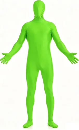 Vista 5 de Vsvo Greenman - Traje de cuerpo completo, color verde lima, Alien, S
