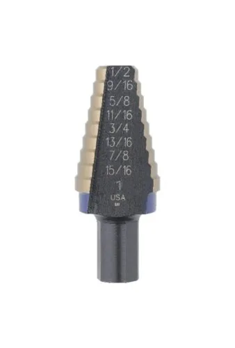 Vista 7 de Broca escalonada UniBit, de Irwin Tools, de 3/16 a 1/2 pulgada