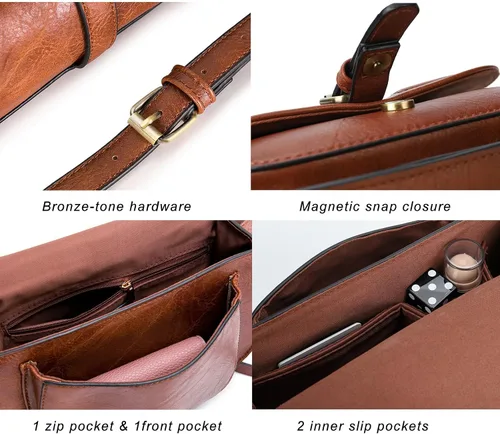 Vista 7 de Anna Jones Bolsa de hombro de tira ajustable, bandolera, cartera pequeña, para mujer