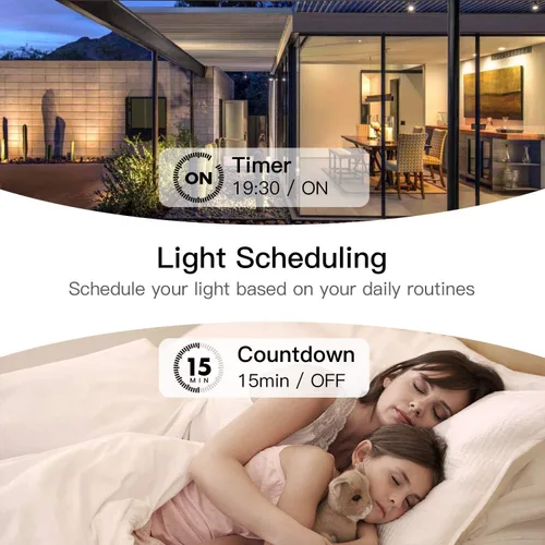 Vista 4 de TREATLIFE Interruptor de luz inteligente, interruptor de luz WiFi de 2.4 GHz, requiere cable neutro, funciona con Alexa, Google Home y SmartThings