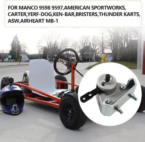 Vista 2 de PACEWALKER Pinza de Freno Mecánico para Go Kart y Soporte con Pastillas para Manco 9598 9597 Yerf-Dog, Carter, ASW, Bristers, Airheart MB-1 Predator