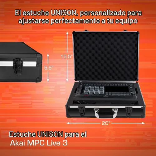 Vista 5 de ANALOG CASES Carcasa rígida UNISON ultraligera para Akai MPC Live 3