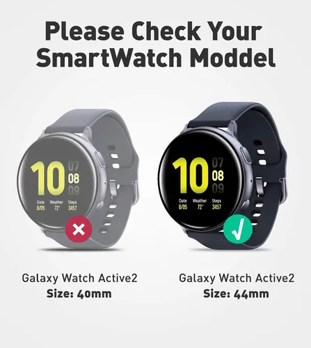 Vista 2 de SUPCASE Unicorn Beetle Pro Series - Funda para Galaxy Watch Active 2, resistente funda protectora con correas para Galaxy Watch Active 2