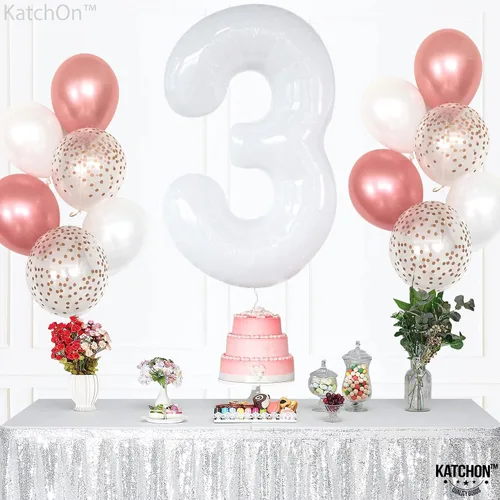 Vista 1024 de KatchOn Globo negro del número 1 de 40 pulgadas, globo de feliz cumpleaños Large Mylar Number One Balloon for 1st Birthday Decorations, Foil