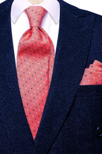 Vista 161 de Hi-Tie Corbata clásica de cachemira para hombre con pañuelo y gemelos a cuadros