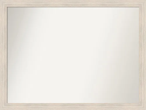Vista 368 de Amanti Art Espejo personalizado, espejo de baño estrecho Alexandria White Wash, espejo de pared o espejo de tocador de baño sobre el fregadero