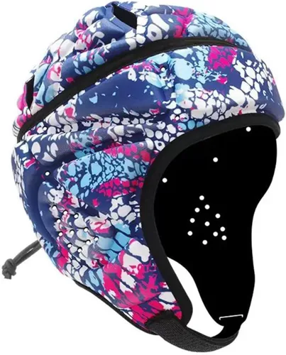 Vista 12 de Charque Casco suave para fútbol de bandera, casco de rugby para niños y adultos, casco acolchado suave para fútbol Scrum Cap protector de cabeza