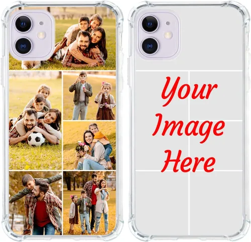 Vista 11 de Funda de teléfono con foto personalizada para iPhone 11, cubierta transparente suave de silicona personalizada con imagen/texto, regalo único