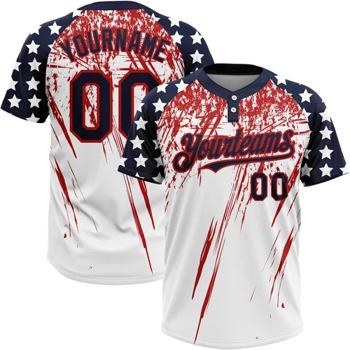 Vista 37 de Camisetas de béisbol personalizadas con dos botones, camisetas de sóftbol personalizadas con logotipo de nombre cosido para hombres, mujeres