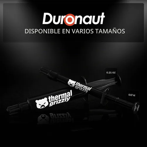 Vista 8 de Thermal Grizzly - Duronaut - Pasta térmica de alta durabilidad y alto rendimiento para máxima conductividad durante el overclock