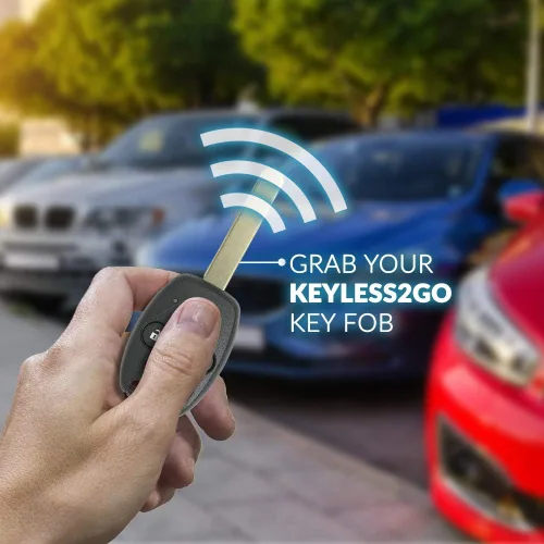 Vista 6 de Keyless2Go N5F-S0084A Repuesto de llave para auto para entrada sin llave para vehículos que utilizan 4 botones