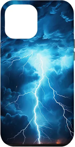Vista 26 de Cool Blue Lightning Bolt Storm Wild Nature Sky Graphic Art Case for iPhone 17