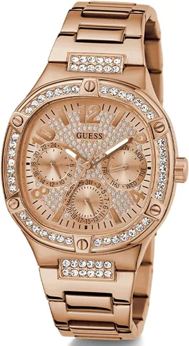 Vista 2 de GUESS Ladies 40mm Watch - Silver Tone Strap Silver Dial Silver Tone Case